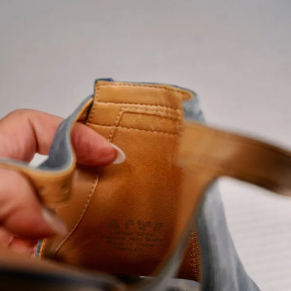 FRANCO SARTO Harlet T Strap Ankle Strap 3" Block Heel Sandal Bootie 10‎ M NICE!! - Picture 7 of 7